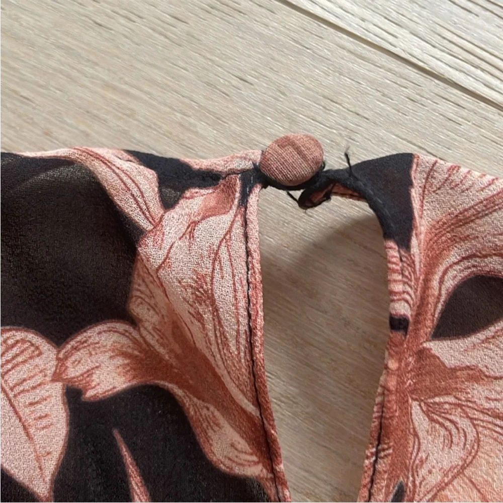 Ever New Lenora Black Mini Dress with Blush Floral Print - Picture 9 of 10